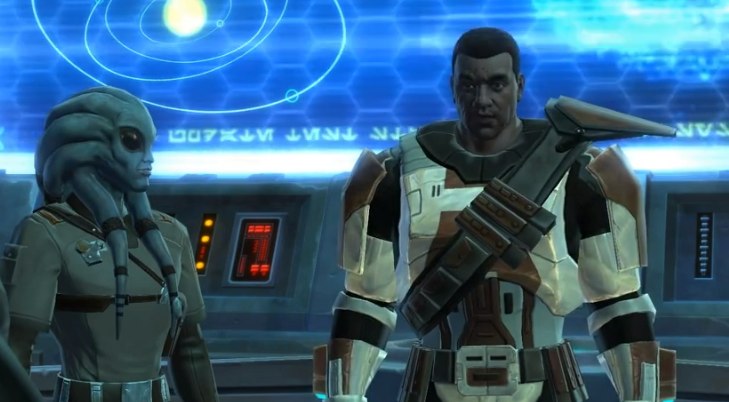 Colonel Malcom and Major Brom plan strategy in Castle Organa.