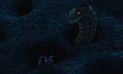 Un'anguilla Rishi minaccia i soldati clone superstiti