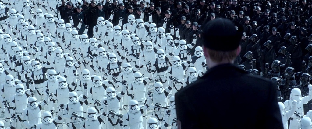 First Order stormtroopers were modeled on the original stormtroopers that served the Galactic Empire.