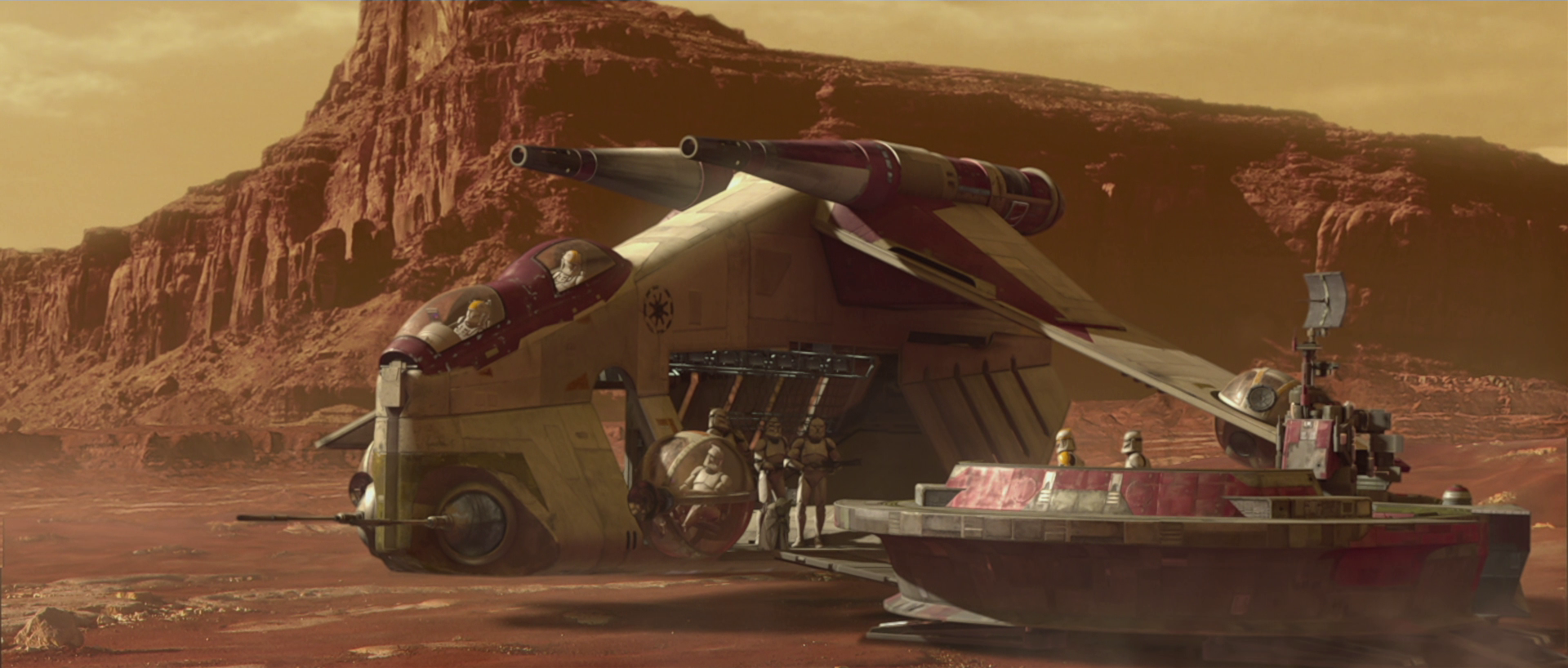 The Clone Commander served under Grand Master Yoda at the forward command station on Geonosis.