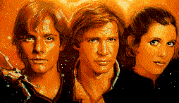 Ο Λουκ με το Χαν και τη Λέια κατά τη περίοδο της Εισβολής του Μπάκουρα