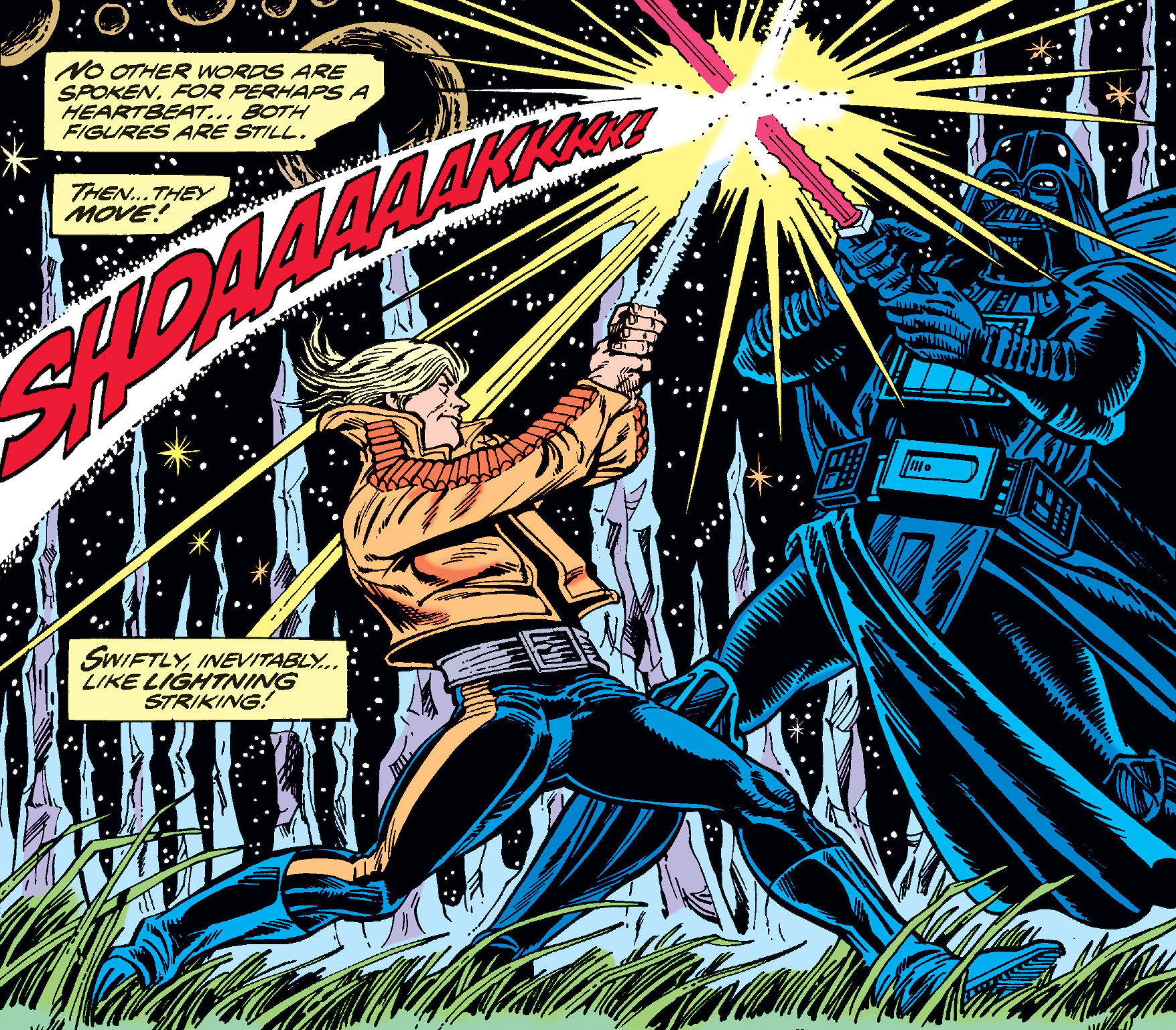 Baron Orman Tagge took on the guise of Darth Vader to fight Luke Skywalker.