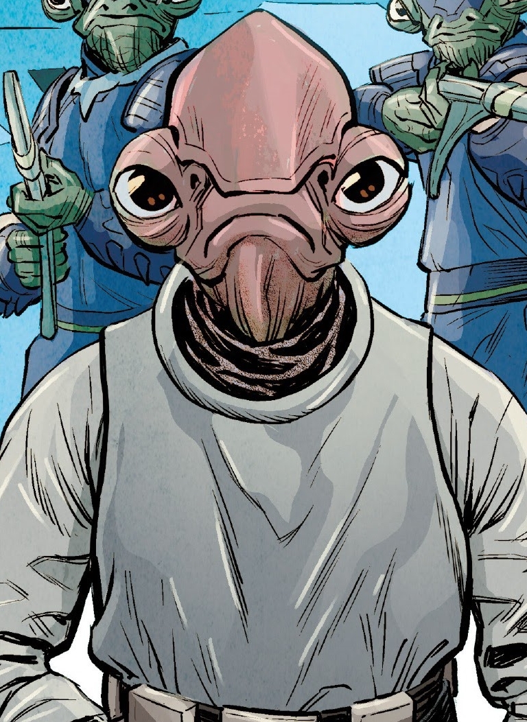 Aftab Ackbar was created for The Rise of Skywalker but first appeared in its tie in media, including Star Wars: Allegiance.