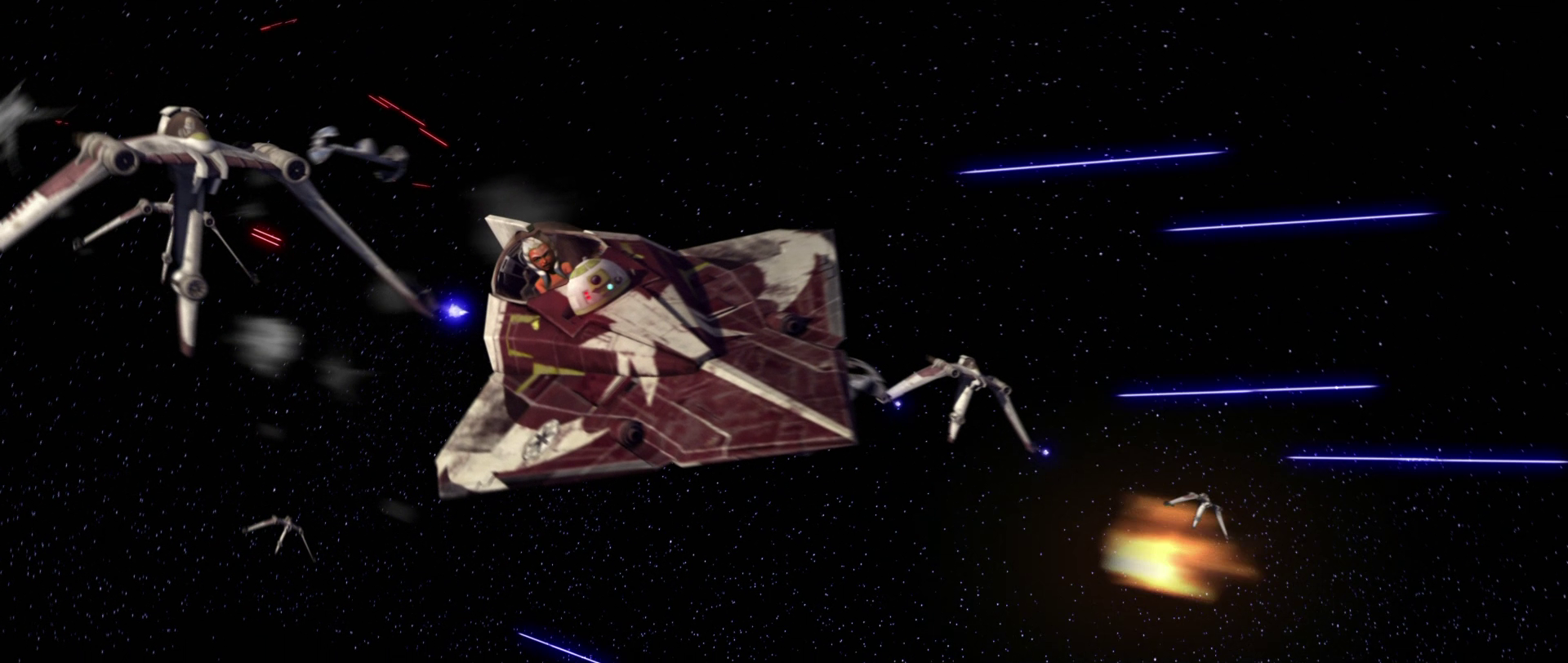 R7 as Tano's copilot during the Battle of Ryloth