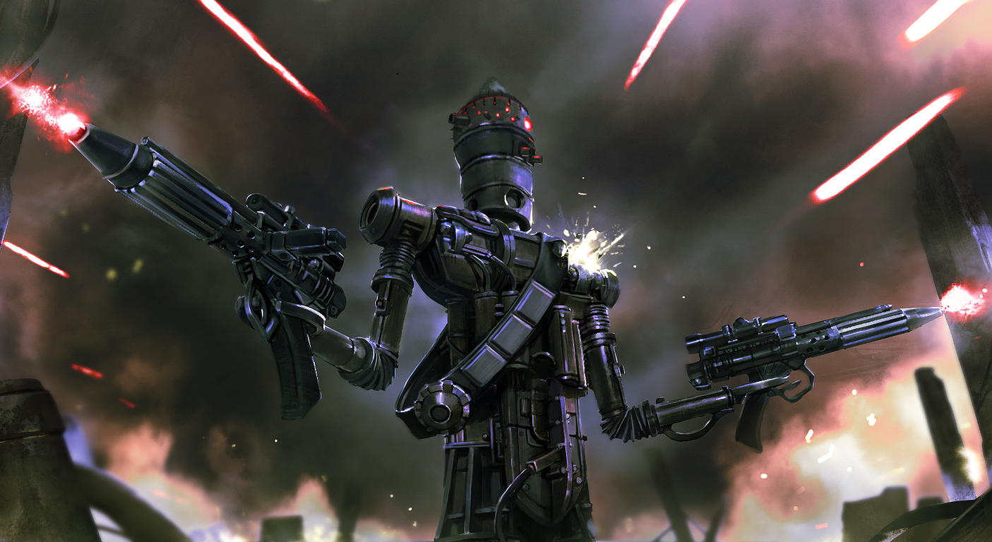 IG-88B carried a veritable arsenal of weaponry