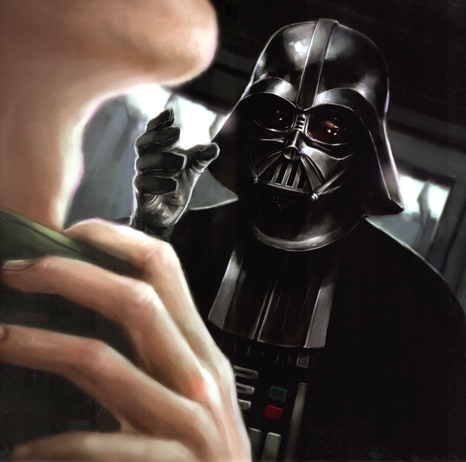 Vader using Force choke on Admiral Motti