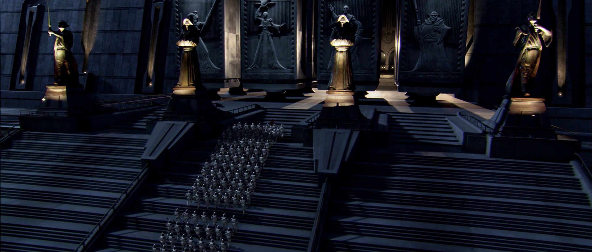 At the end of the Clone Wars, the Great Jedi Purge commenced with a direct attack on the Jedi Temple of Coruscant.