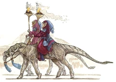 Ceremonial tusk cats.