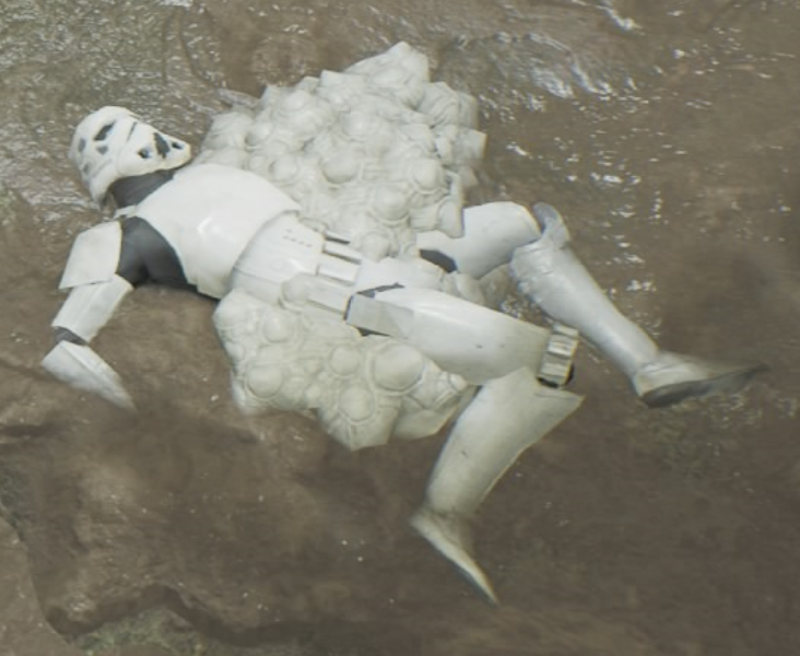 Stormtroopers fell prey to Wyyyschokk quite often.