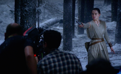 Daisy Ridley films lightsaber duel