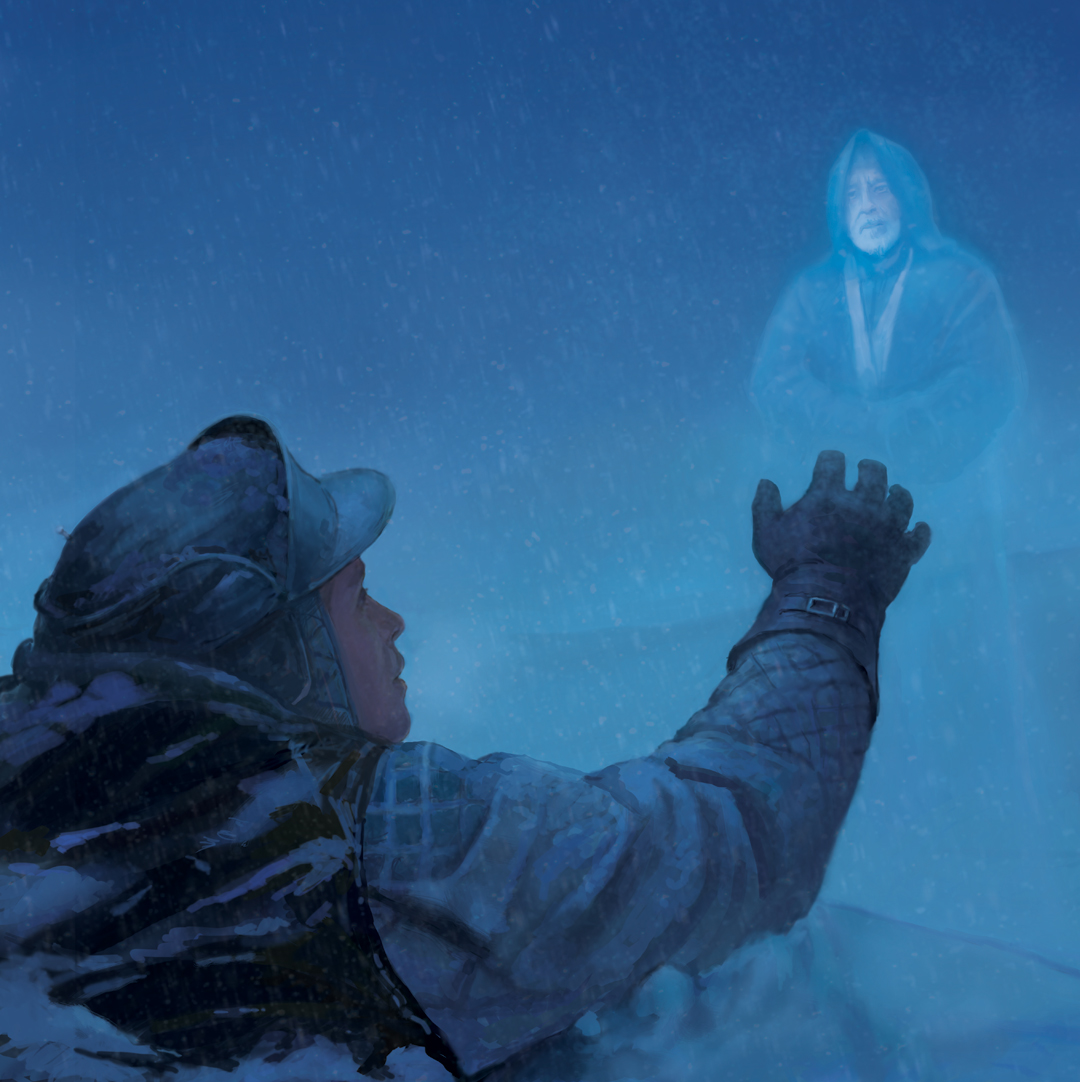 Luke had a Force vision of Obi-Wan Kenobi while on Hoth.