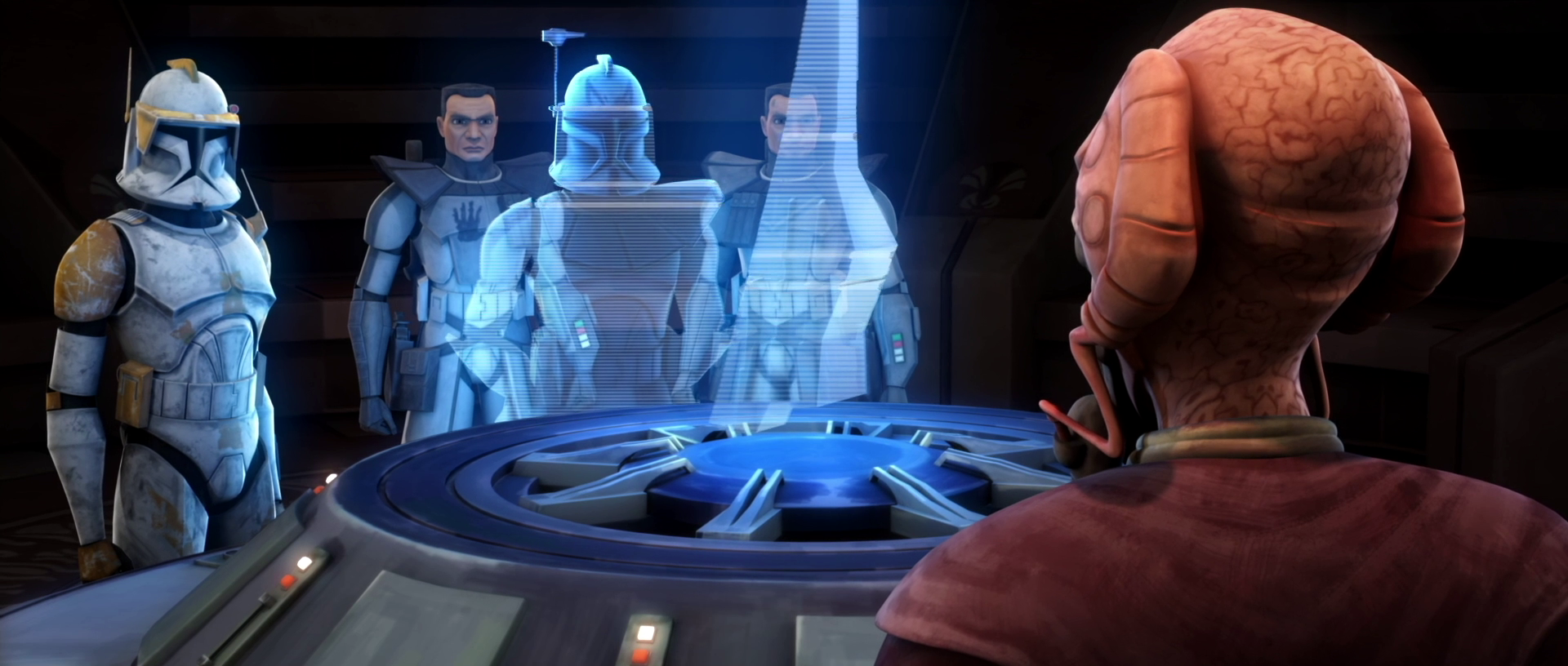 Plo Koon explains the mission.