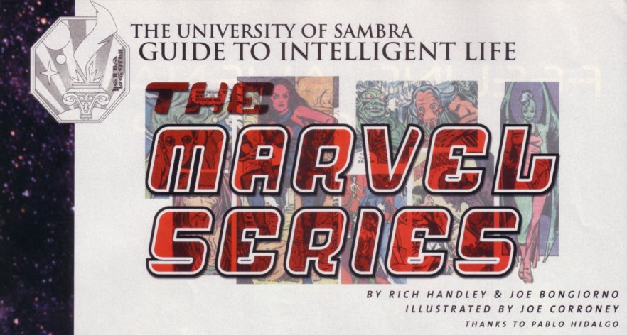 The University of Sanbra Guide to Intelligent Life: The Marvel Series appearance in Common Appearance