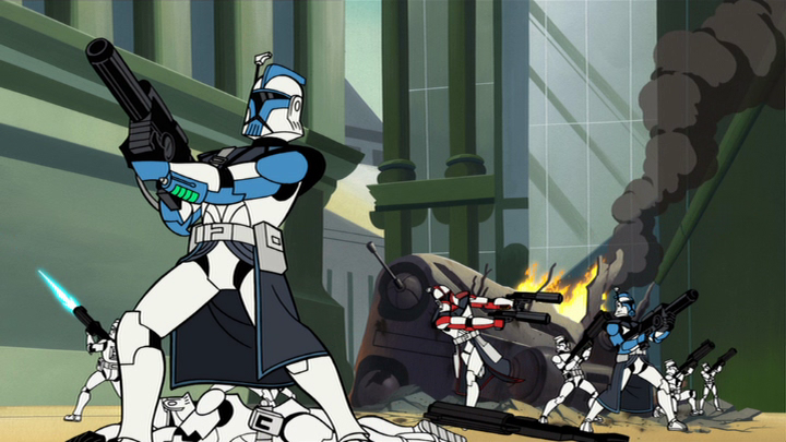 CT-43/002, one of Able-472's squadmates, was killed by a battle droid assassin.