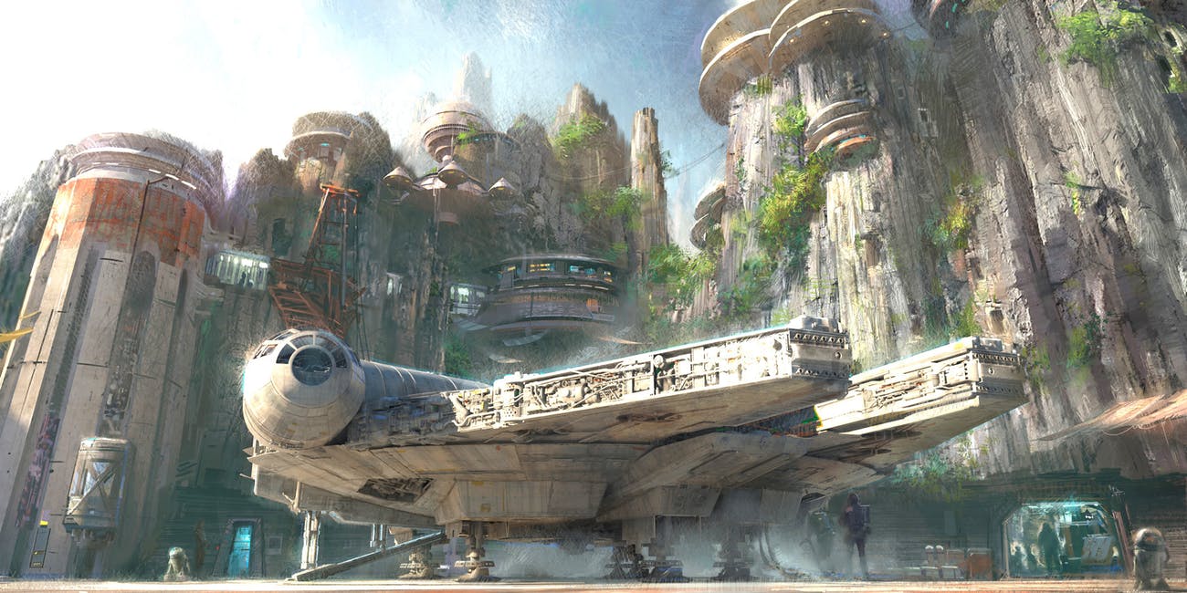 The Falcon on Batuu.