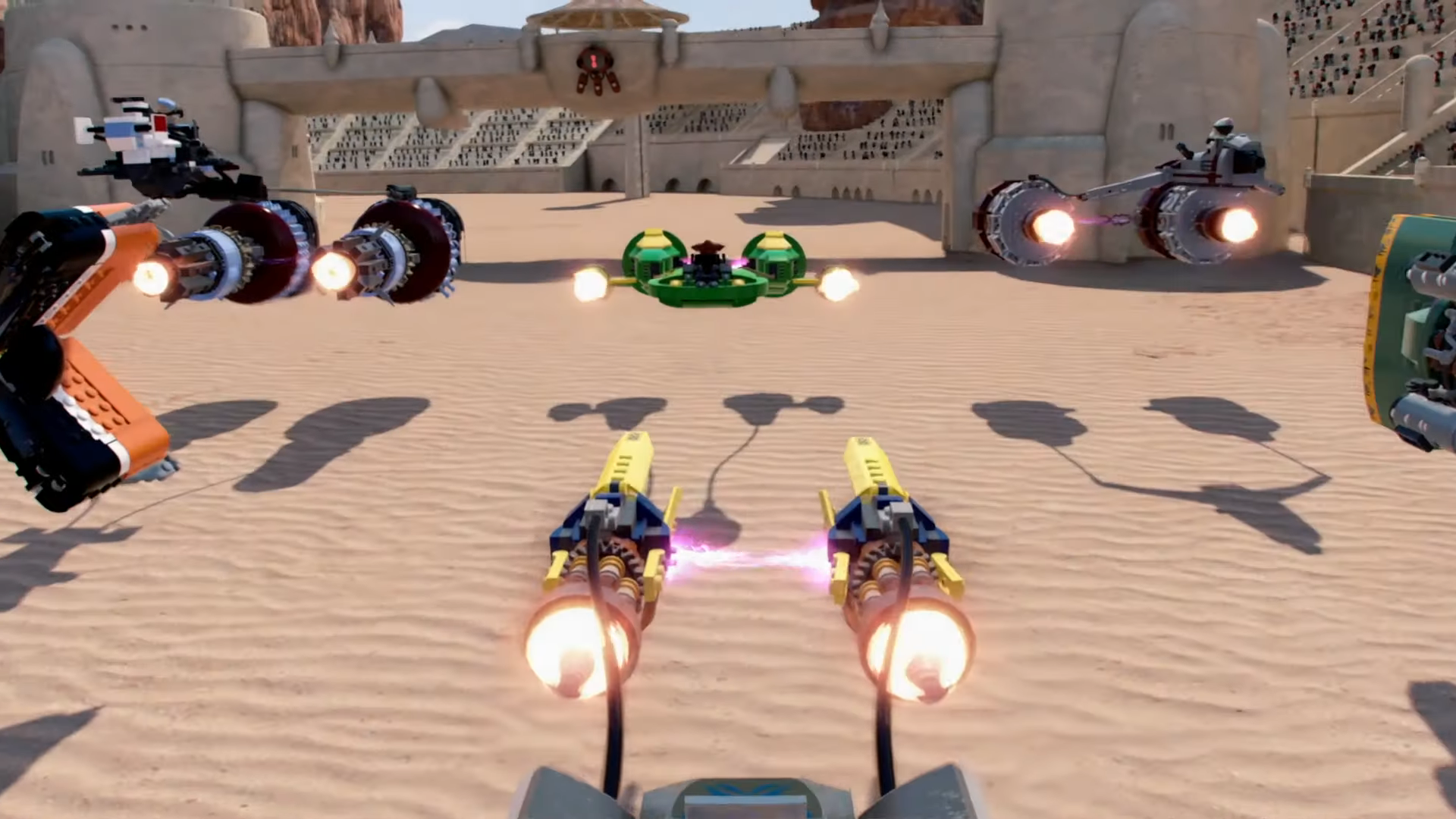 Players can race against Mawhonic's GPE-3130 Podracer in LEGO Star Wars: The Skywalker Saga.