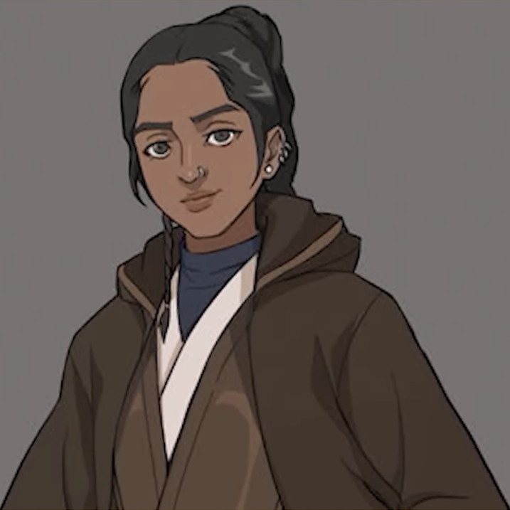 Padawan Rooper Nitani entered the cave to solve the village's problem with the salmaca.