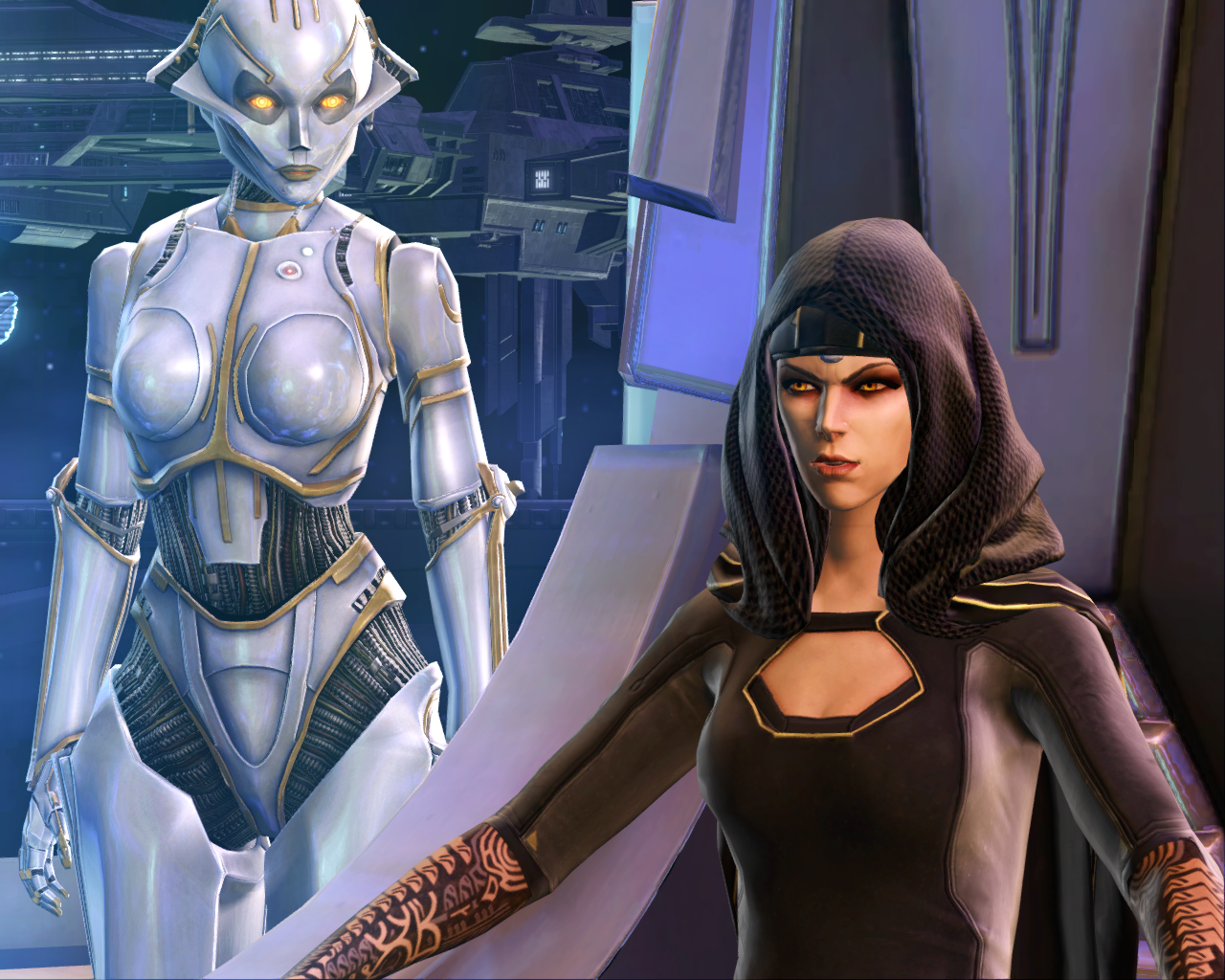 Vaylin with SCORPIO, her new advisor