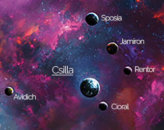 The final battle took place over the Chiss capital planet of Csilla (center).