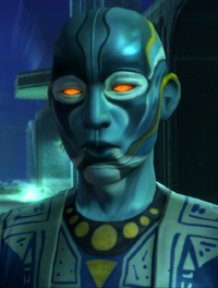 Mystic Gaden-Ko assisted the Rift Alliance in the Battle of Corellia