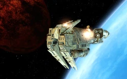 The fugitives leave Zakuul aboard the Gravestone.