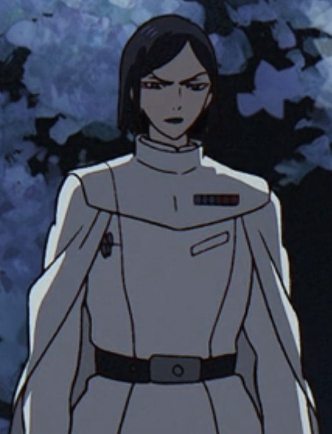 Ochō, as an Imperial Security Bureau officer.