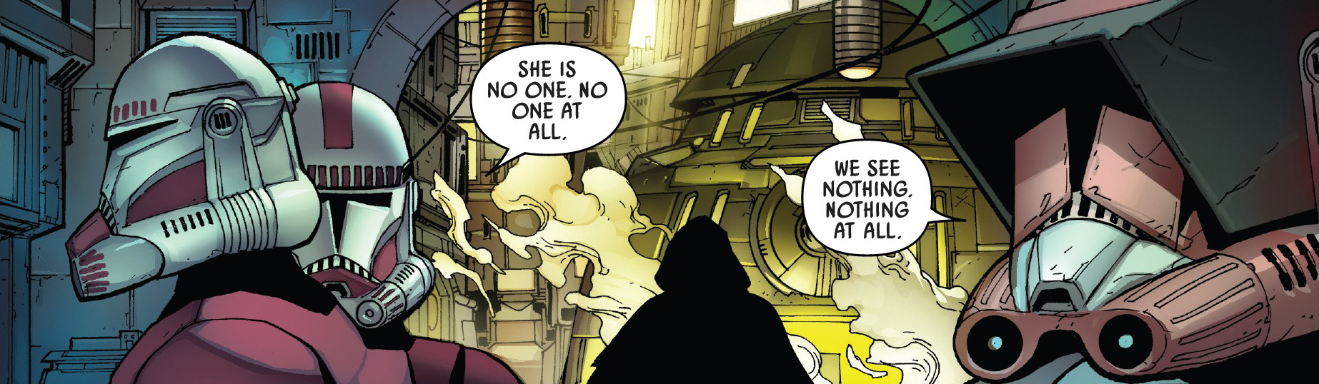 After returning to Coruscant, Jocasta Nu utilized the Jedi mind trick on Commander Fox and his guards.