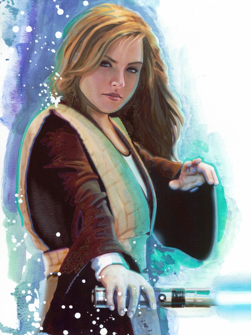 Chizzik dueled Tallisibeth Enwandung-Esterhazy (pictured) during the Jedi Temple Apprentice Tournament.