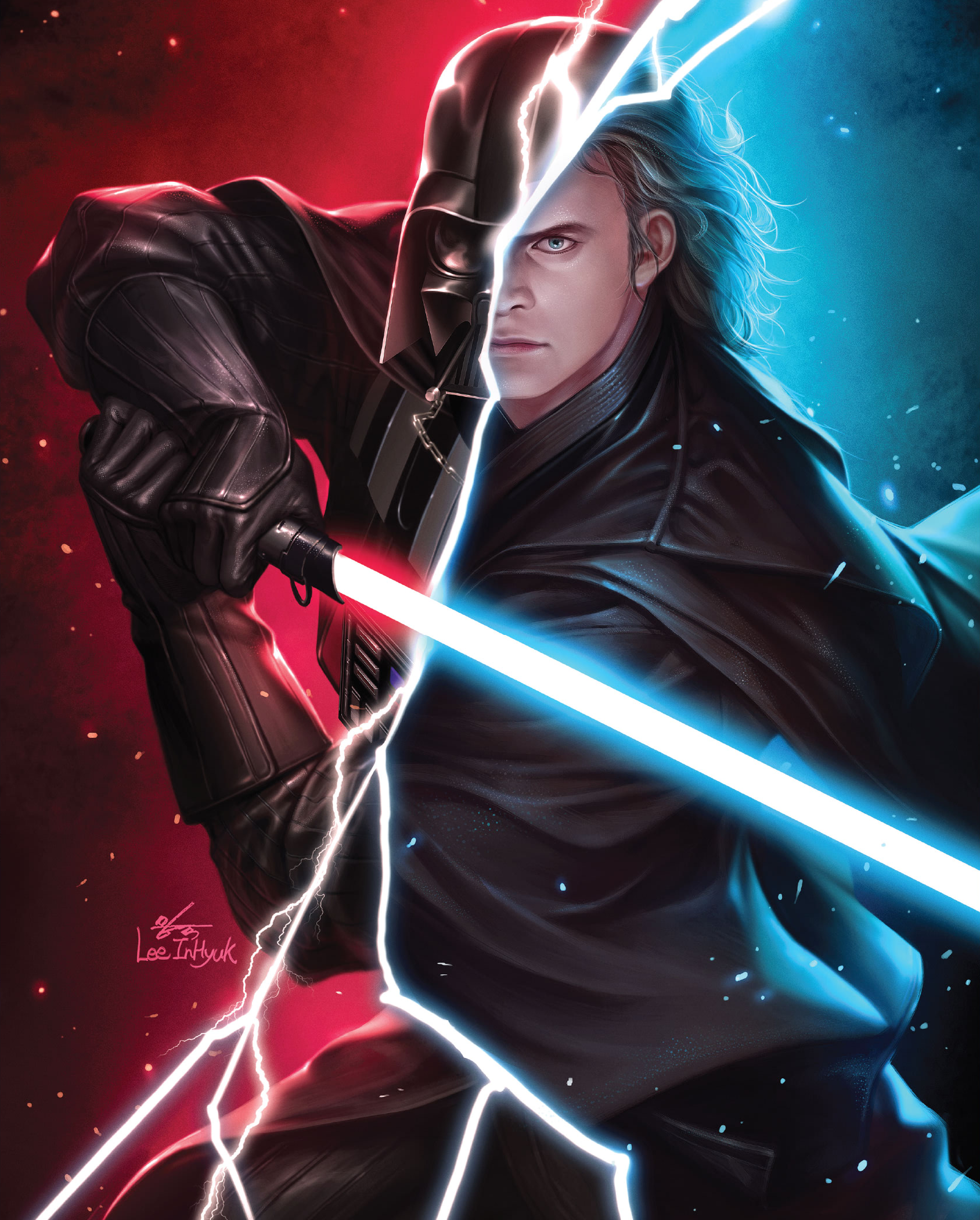 Skywalker's desire to save his wife led him to do terrible things and become the Sith Lord, Darth Vader.