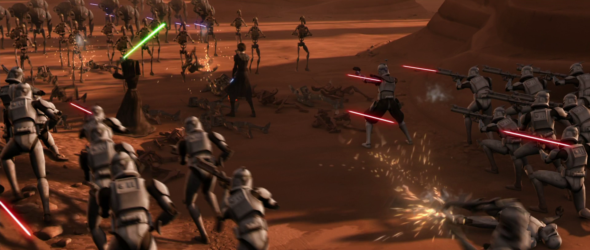 star wars attack of the clones battle of geonosis