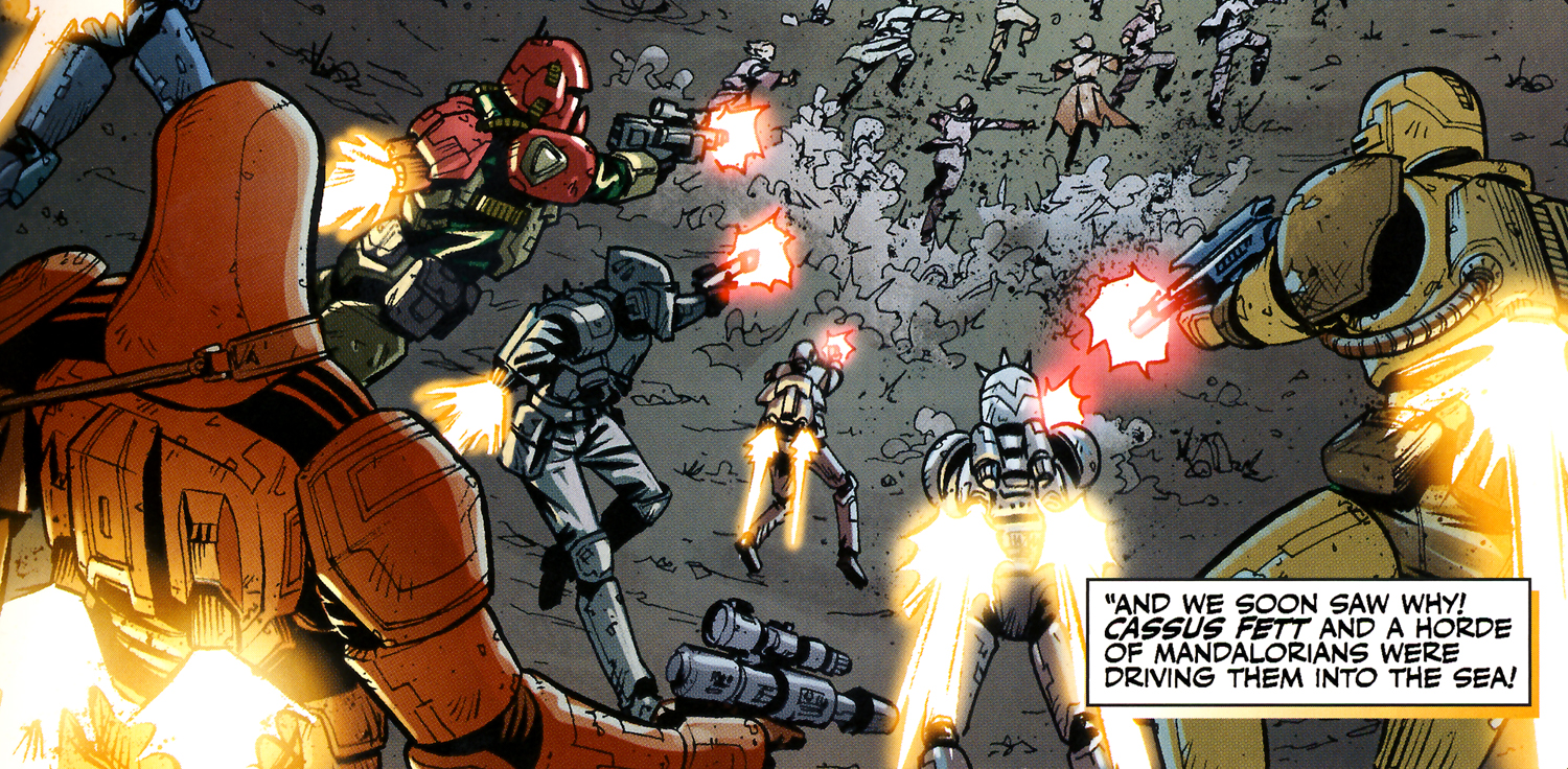 The Mandalorians slaughter the helpless Cathar