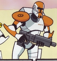 Unidentified orange commando appearance in Common Appearance