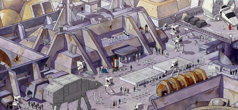 star wars imperial base map