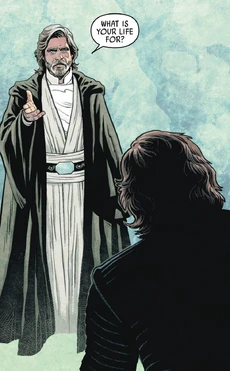 As an enraged Ren found his way back to him, Skywalker kept trying to teach his nephew a few lessons.