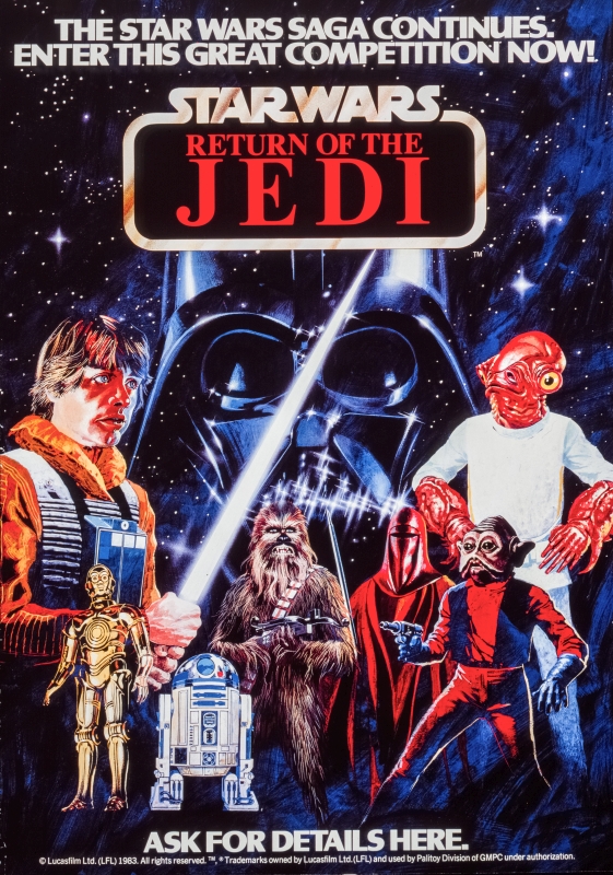 A British Palitoy poster advertising a competition for Return of the Jedi toys