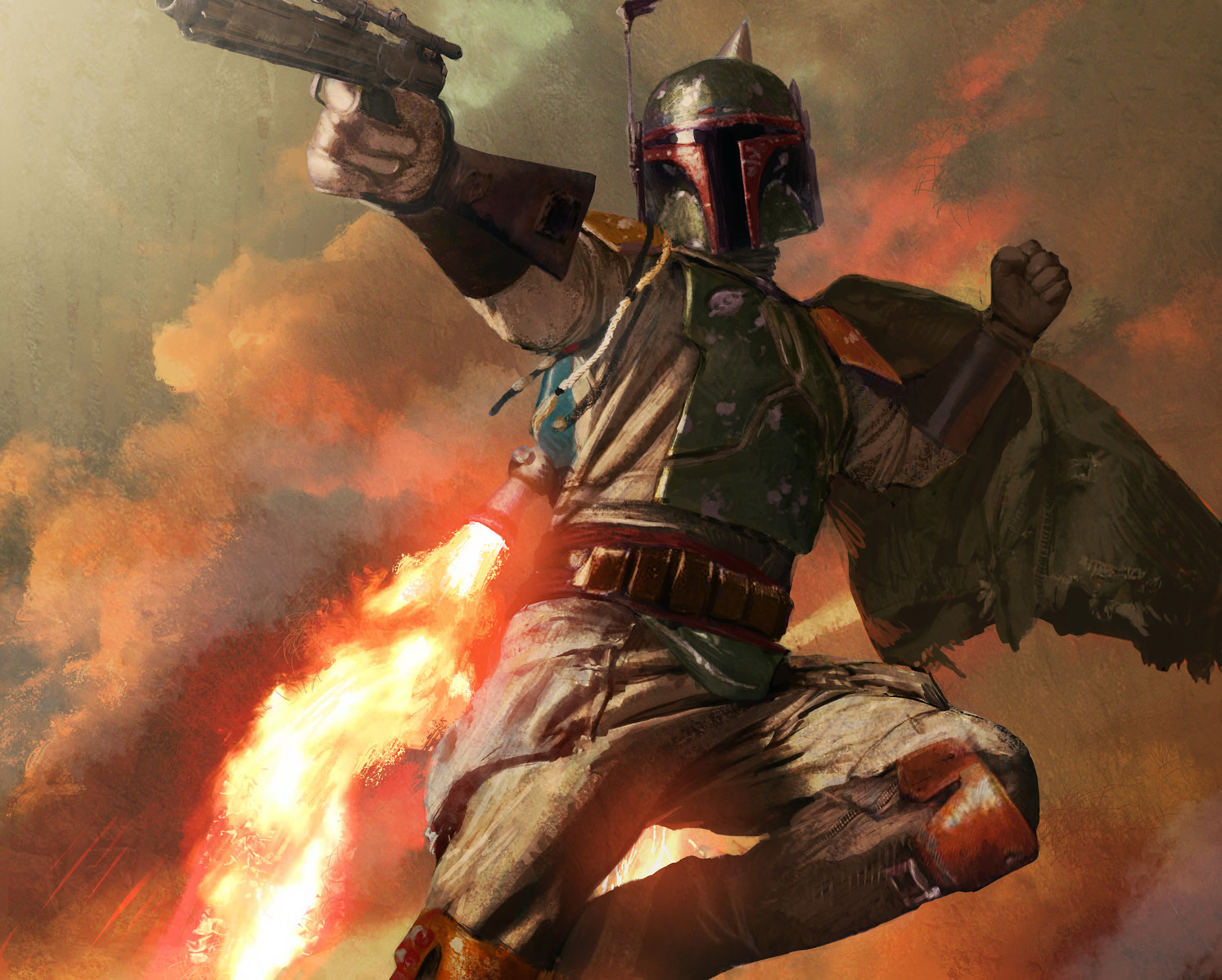 Bounty hunter turned Mand'alor Boba Fett