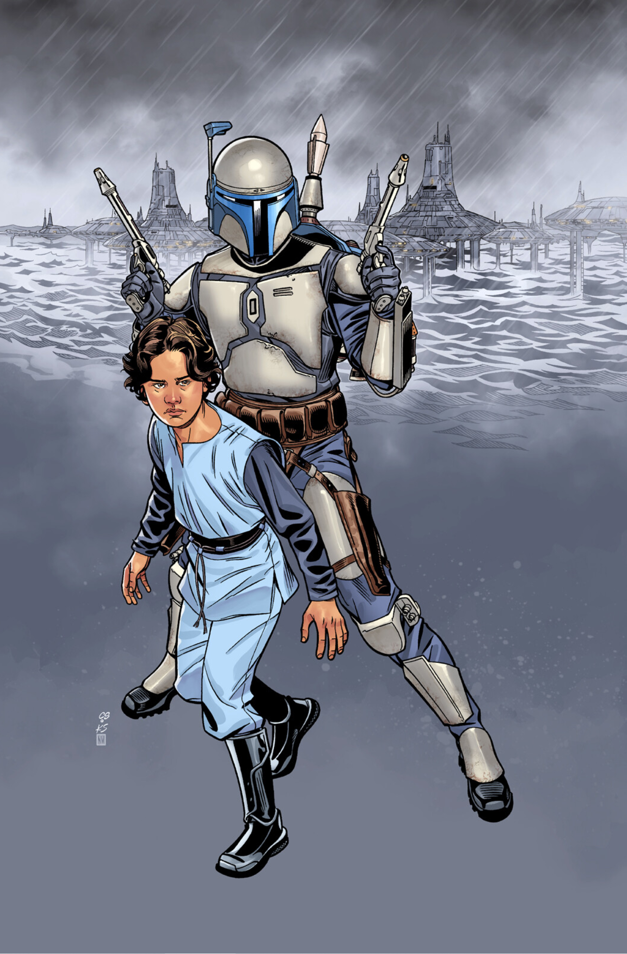 Boba Fett was an unmodified clone that Jango raised as his son.