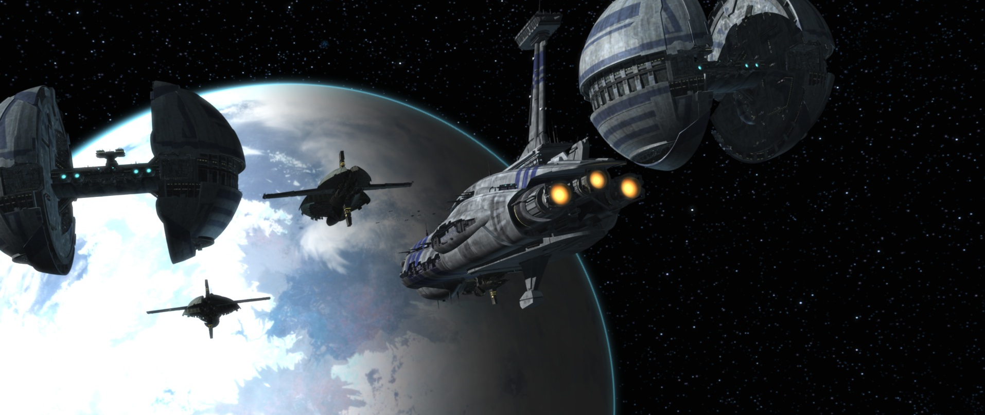 Dooku's fleet invades Scipio.