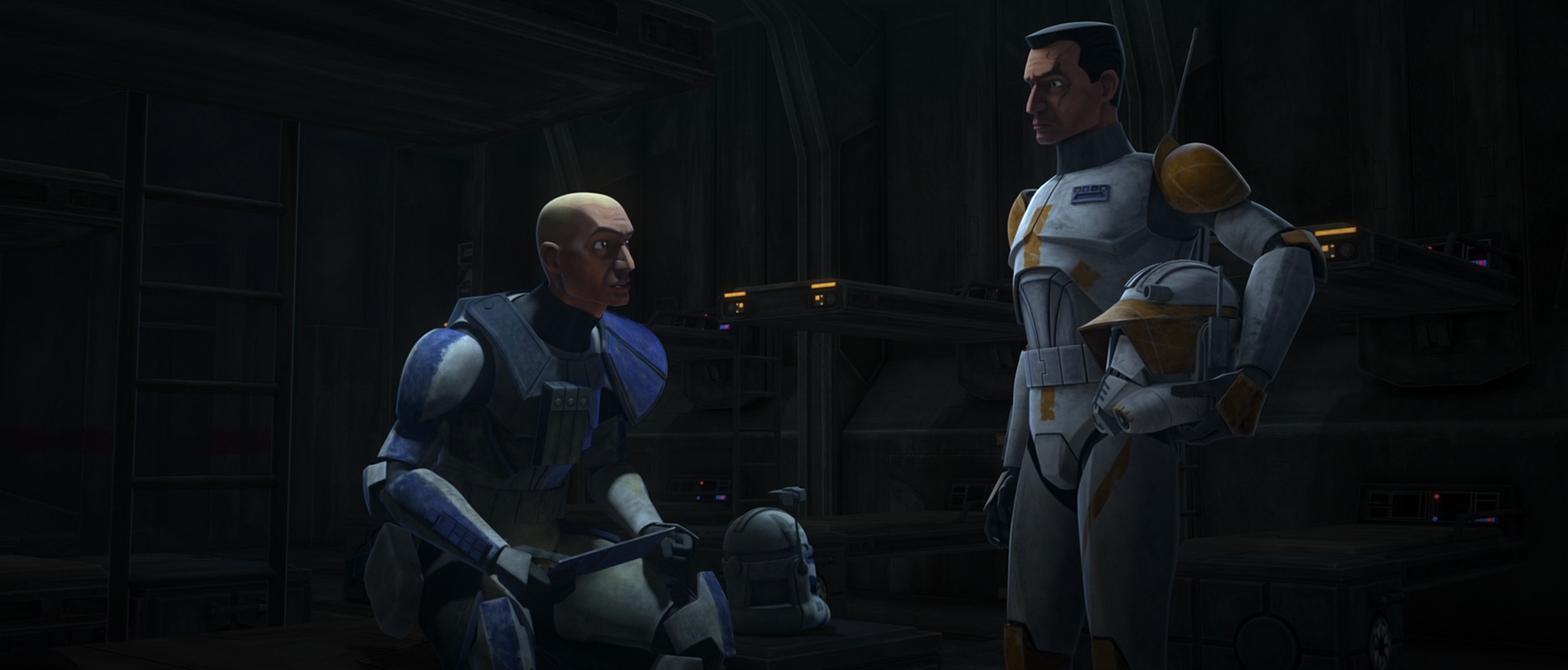 Both Rex and Cody were angered by Slick's actions, but the former's assumptions about duty were shaken by the Clone Sergeant.