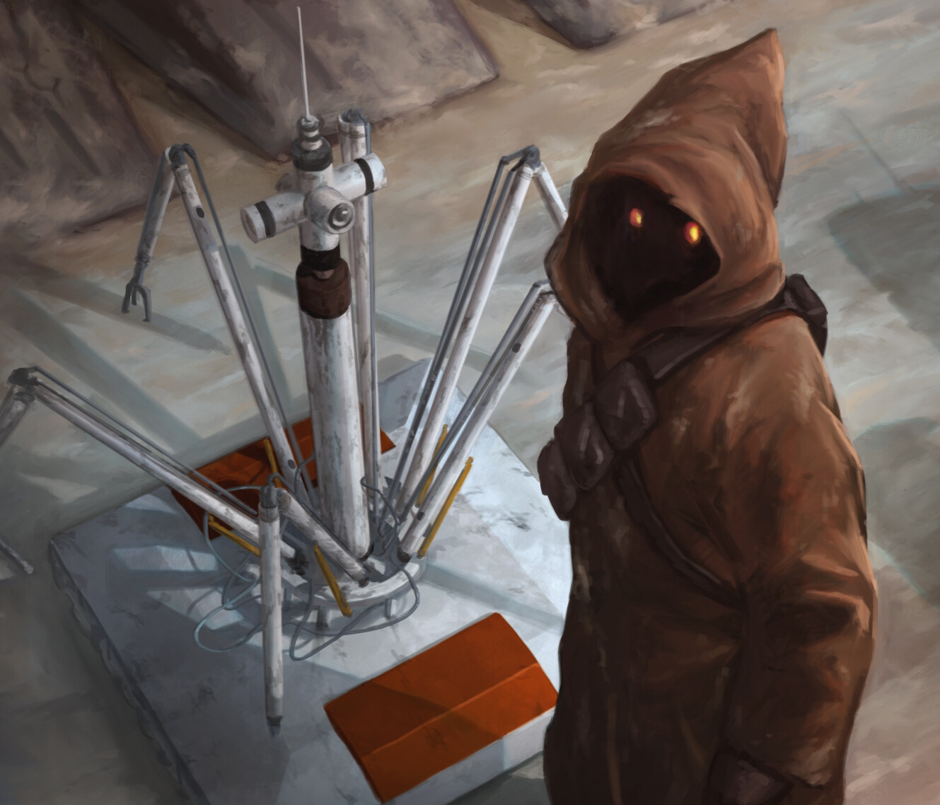 A Jawa with a WED-15 Septoid Treadwell.