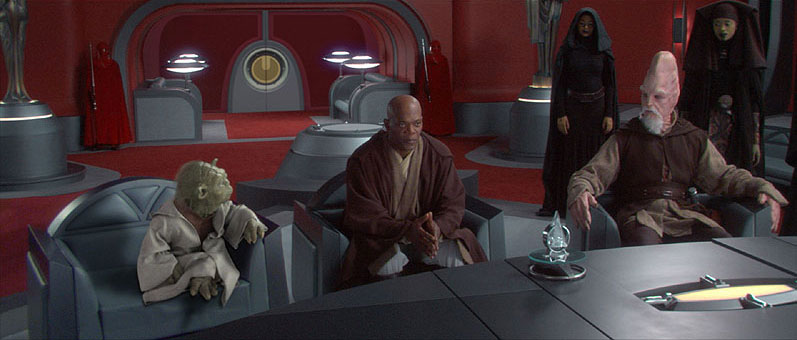 Windu warned Palpatine that the Jedi Order lacked the manpower to protect the Republic in the event of war.