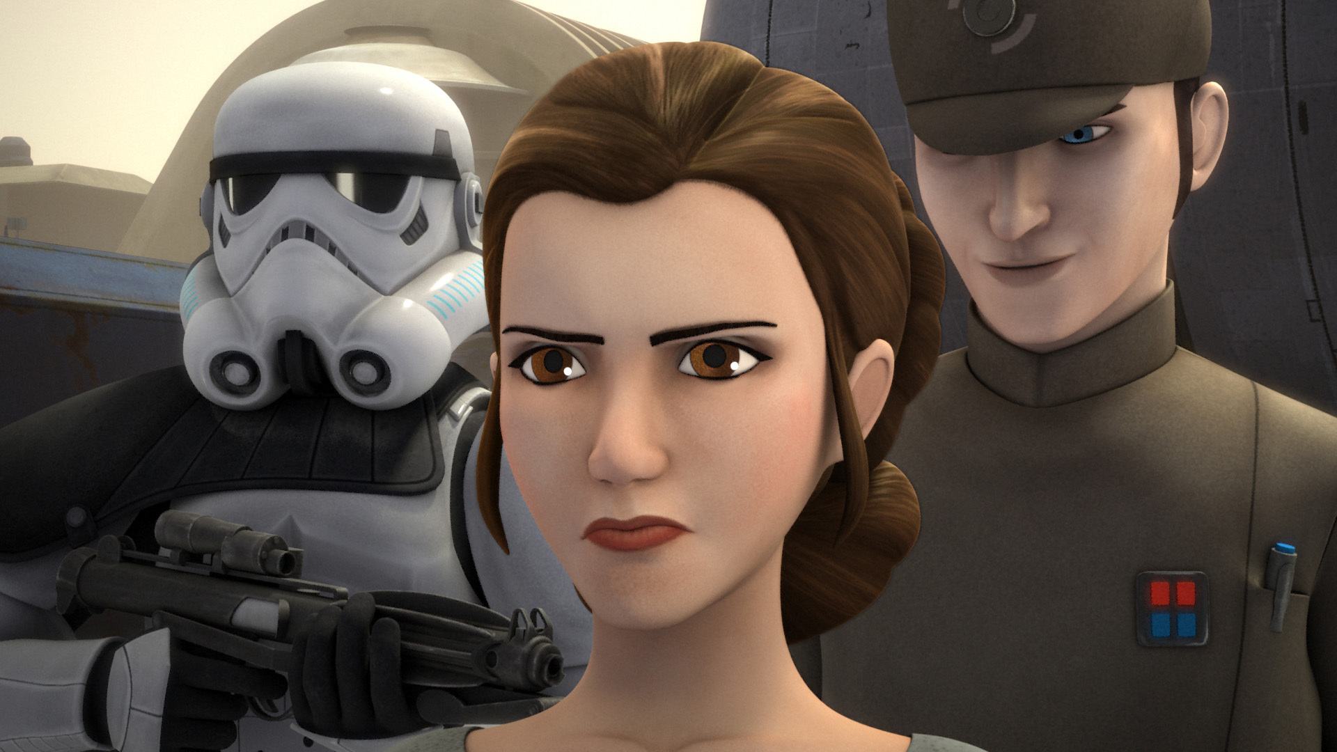 Princess Leia Organa of Alderaan feigned loyalty to the Empire while secretly supporting the Rebellion.