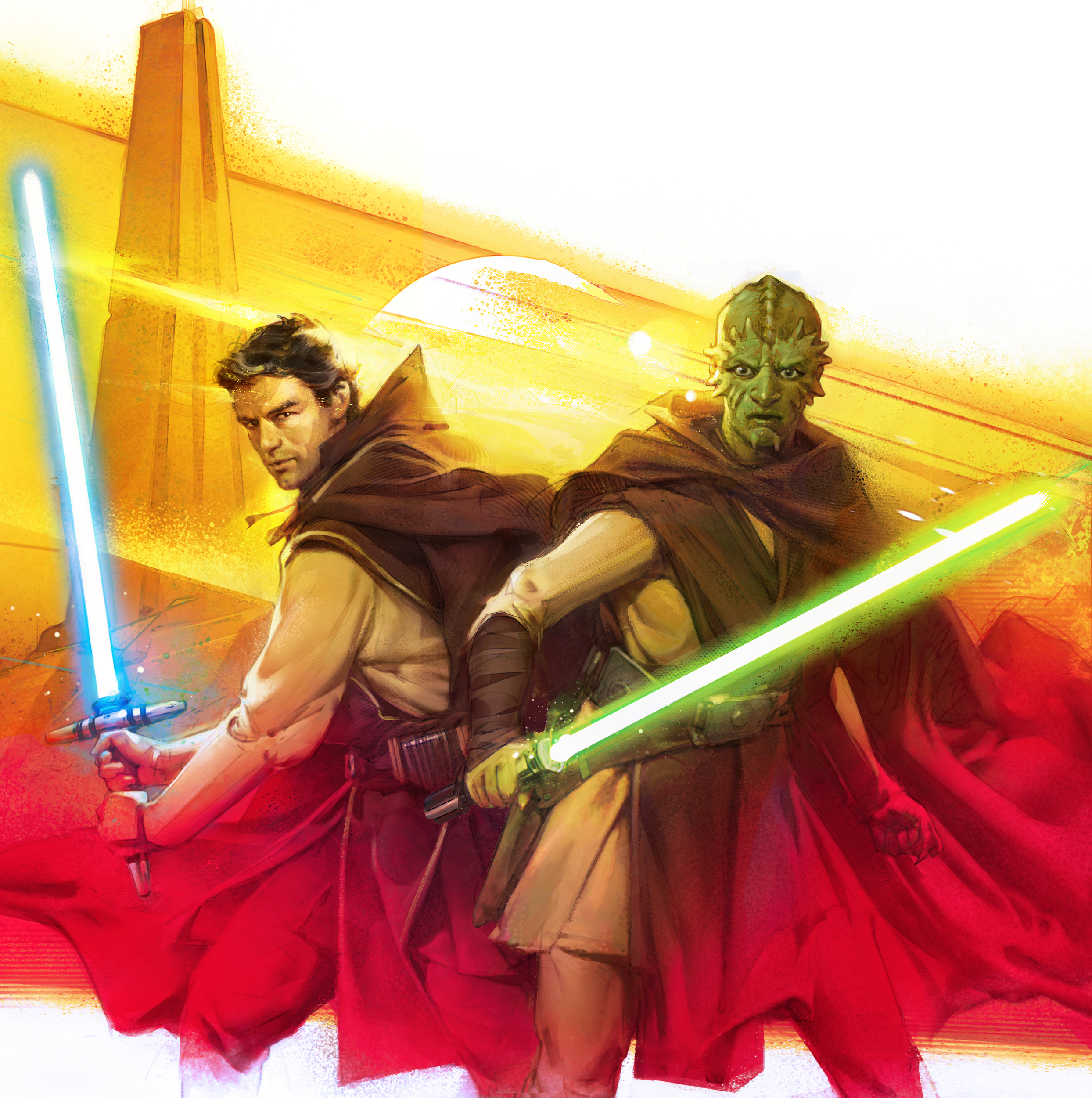 Two Jedi Knights Look to Negotiate a Truce in Star Wars: The High