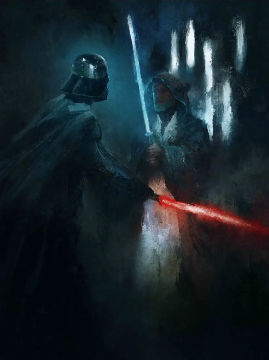 Darth Vader duels his former master for the last time.