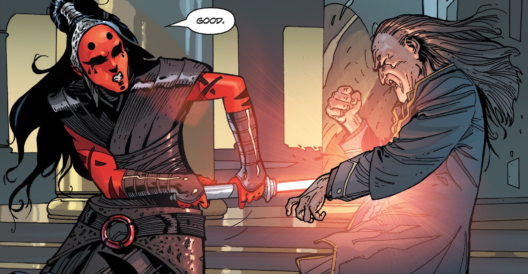 Vikar Dorn is killed by Darth Maladi.