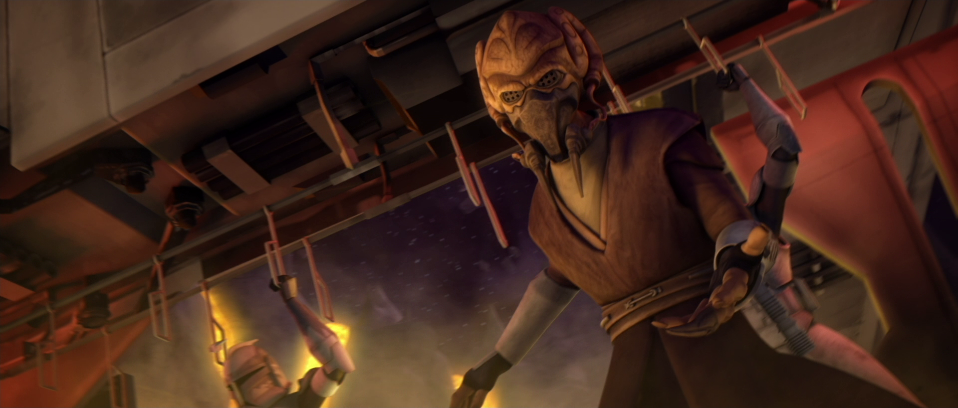 A Republic rescue team was rescued on Lola Sayu by Plo Koon's 104th Battalion.