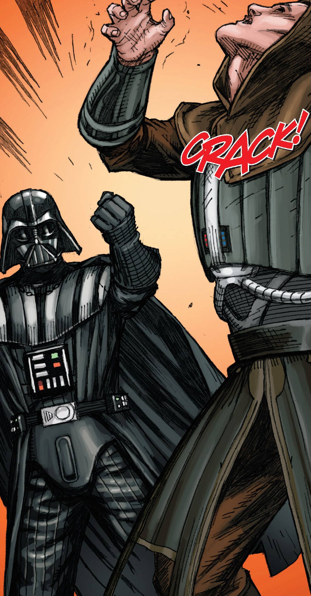 Darth Vader kills Kento by breaking his neck with the Force.