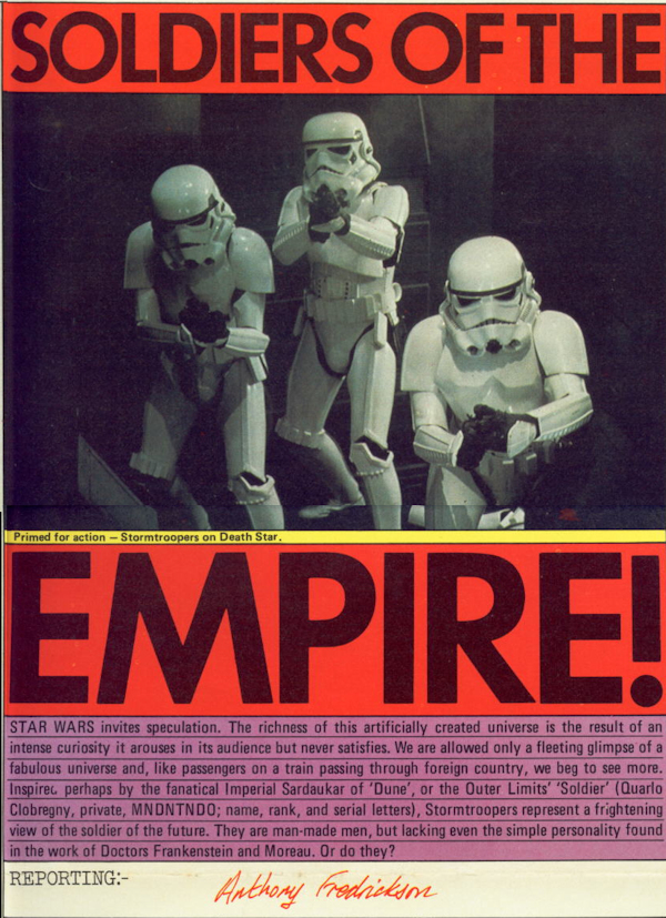 Soldiers of the Empire! appearance 