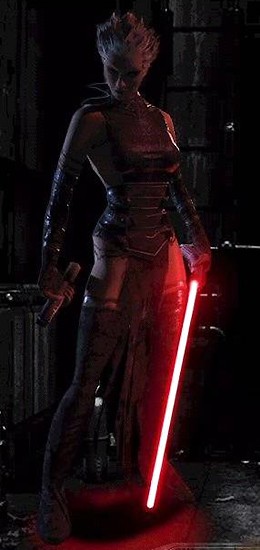 Komari Vosa was a fallen Jedi whose will broke under torture by the Bando Gora.