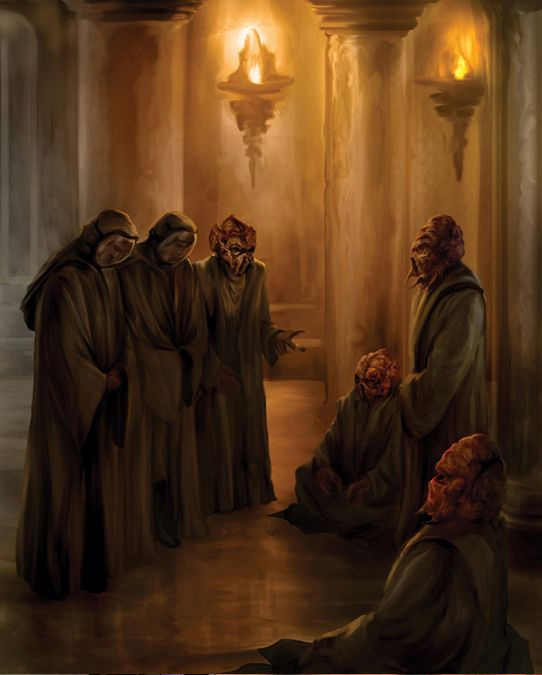 The Skywalkers meet with the Baran Do.